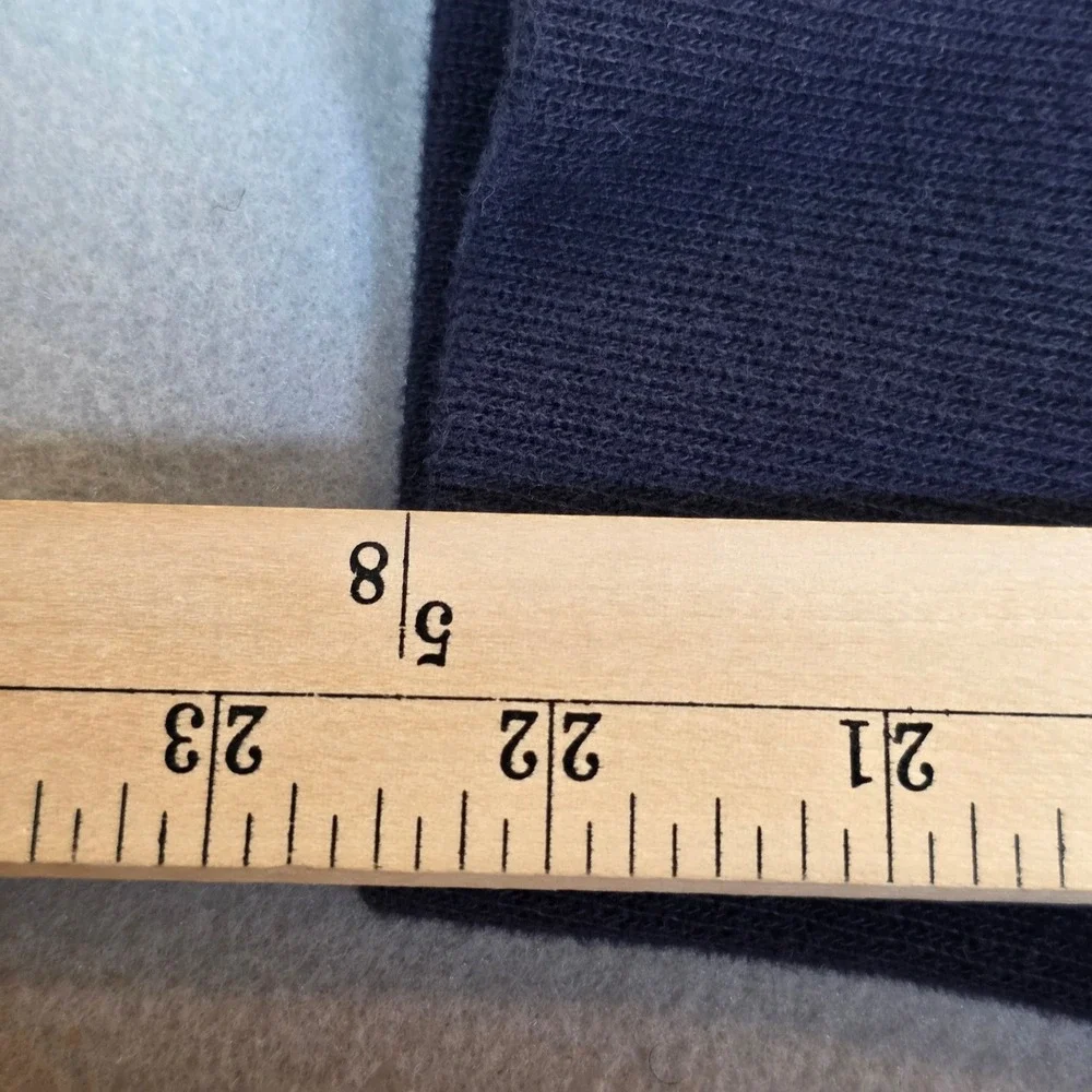 Nautica Mens Shawl Collar Pullover Sweater Navy Blue 100% Cotton Large